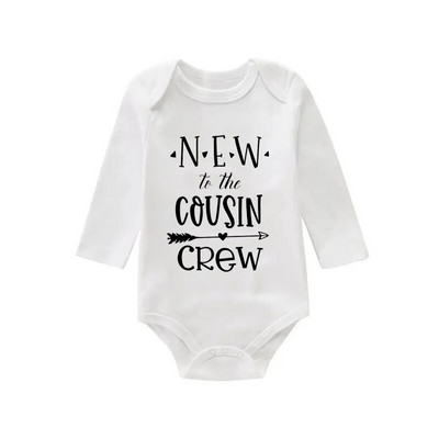 Body pentru nou-născut Salopetă pentru bebeluși Onesies Îmbrăcăminte pentru copii mici Băieți Fete Salopetă cu mâneci lungi cu imprimeu cu litere 0 până la 12 luni