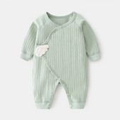 Lawadka 0-6M, primăvară, toamnă, nou-născut, fetiță, băiat, salopetă din bumbac, moale, pentru sugari, cu aripi, haine casual pentru fete băiat