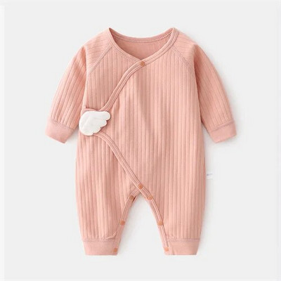 Lawadka 0-6M, primăvară, toamnă, nou-născut, fetiță, băiat, salopetă din bumbac, moale, pentru sugari, cu aripi, haine casual pentru fete băiat