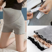 Moteriškos antblauzdžiai Nėriniai Trumpas ilgis Reguliuojamas juosmuo Minkštos Kvėpuojančios Apsauginės Kelnės Mommy Nėštumo Drabužiai Ropa Mujer