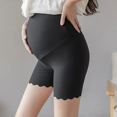 Moteriškos antblauzdžiai Nėriniai Trumpas ilgis Reguliuojamas juosmuo Minkštos Kvėpuojančios Apsauginės Kelnės Mommy Nėštumo Drabužiai Ropa Mujer