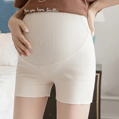 Moteriškos antblauzdžiai Nėriniai Trumpas ilgis Reguliuojamas juosmuo Minkštos Kvėpuojančios Apsauginės Kelnės Mommy Nėštumo Drabužiai Ropa Mujer