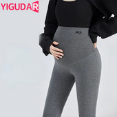 Χειμωνιάτικο ζεστό ψηλόμεσο κολάν εγκυμοσύνης Ρούχα εγκυμοσύνης για εγκύους Αθλητικά κολάν μόδας Body Shaper Παντελόνι