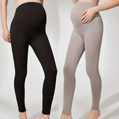 Rugalmas, magas derekú kismama leggings, vékony terhes nőknek, hastámasz szülés utáni leggins Body Shaper fitnesz nadrág