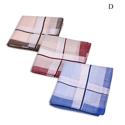 5kom muški kvadratni karirani prugasti rupčić Klasični vintage džepni kvadratni rupčići Odijelo Hanky pamučni ručnik za svatove