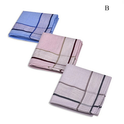 5kom muški kvadratni karirani prugasti rupčić Klasični vintage džepni kvadratni rupčići Odijelo Hanky pamučni ručnik za svatove