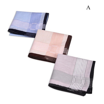 5kom muški kvadratni karirani prugasti rupčić Klasični vintage džepni kvadratni rupčići Odijelo Hanky pamučni ručnik za svatove