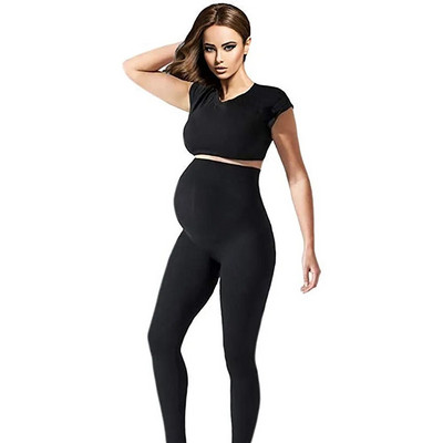 Летни предпазни панталони за бременни Меки тънки регулируеми Premama талия Бременни дрехи за бременност Enceinte Панталони Ropa Leggings Women