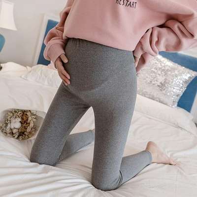 Terhes női egyszínű nadrágok kismama sztreccs, vékony, vékony terhességi nadrágok hastámasz kismama leggings