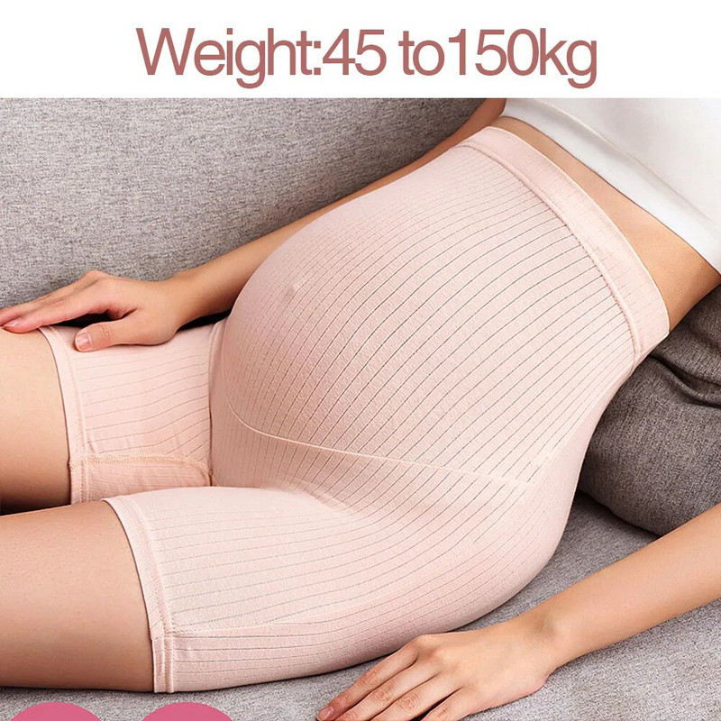 Didelio dydžio nėščiosioms dryžuotos pėdkelnės Didelio elastingumo apatiniai Drabužiai riebioms nėščioms moterims Nėštumo metu kvėpuojantys apsauginiai šortai