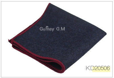 Batistă de înaltă calitate Esarfe Costum de afaceri Hankies Lână Casual Bărbați Patrat de buzunar Batiste solide pentru nuntă 23*23cm