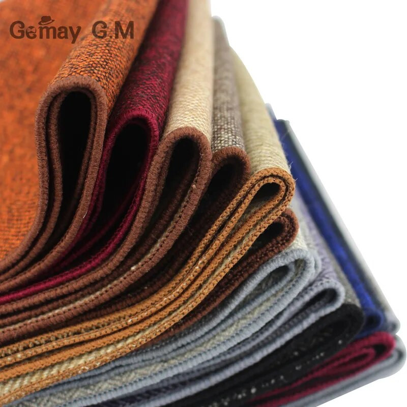 Batistă de înaltă calitate Esarfe Costum de afaceri Hankies Lână Casual Bărbați Patrat de buzunar Batiste solide pentru nuntă 23*23cm