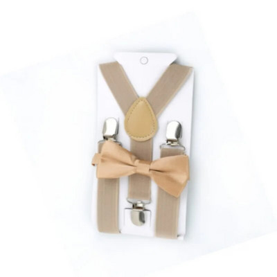 Dječji remen u crnoj boji Set leptir mašna Bebe Dječaci Djevojčice Tregeri Naramenice na Y-stražnjim kopčama Leptir mašna Elastična dječja podesiva