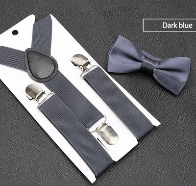 Lastele traksid Kikilipsu komplekt poisile tüdrukule Retro reguleeritavad traksid Lastele Beebi traksid Klambrid püksid Pulmalipsud Aksessuaarid