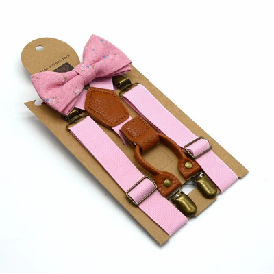 Dječji, dječji podesivi elastični tregeri Set leptir kravata za djecu Dječaci Djevojčice Vjenčanje Rođendanski kostimi Modni dodaci