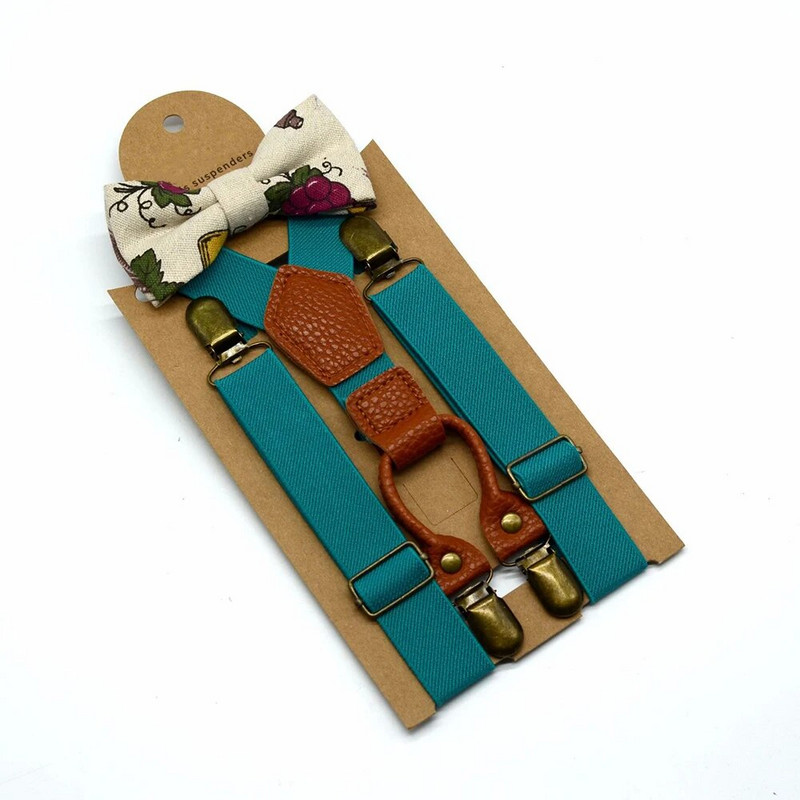 Dječji, dječji podesivi elastični tregeri Set leptir kravata za djecu Dječaci Djevojčice Vjenčanje Rođendanski kostimi Modni dodaci