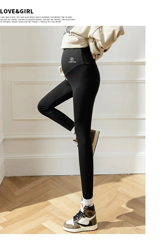 Sügisene sünnitus hainahk säärised kõrge vöökohaga rase naine jooga püksid venitatud õhuke rasedus kõht püksid spordiriided