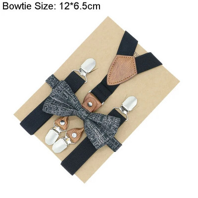 Accesorii pentru nunta pentru baieti, bretele, potrivire perfecta, model nobil, reglabil, set papion, tinute asortate