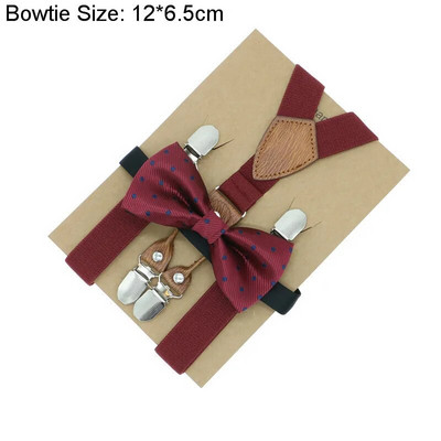 Accesorii pentru nunta pentru baieti, bretele, potrivire perfecta, model nobil, reglabil, set papion, tinute asortate