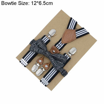 Accesorii pentru nunta pentru baieti, bretele, potrivire perfecta, model nobil, reglabil, set papion, tinute asortate