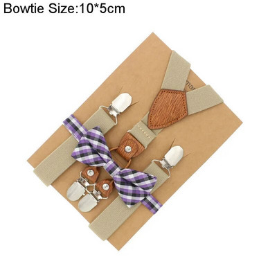 Accesorii pentru nunta pentru baieti, bretele, potrivire perfecta, model nobil, reglabil, set papion, tinute asortate