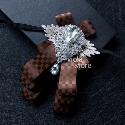 Elegant, superbă, cu panglică cu diamante, papion, costum de nuntă, uniformă, rochie de mire, fluture, accesoriu pentru banchet, cadou, roșu vin, bleumarin, roz