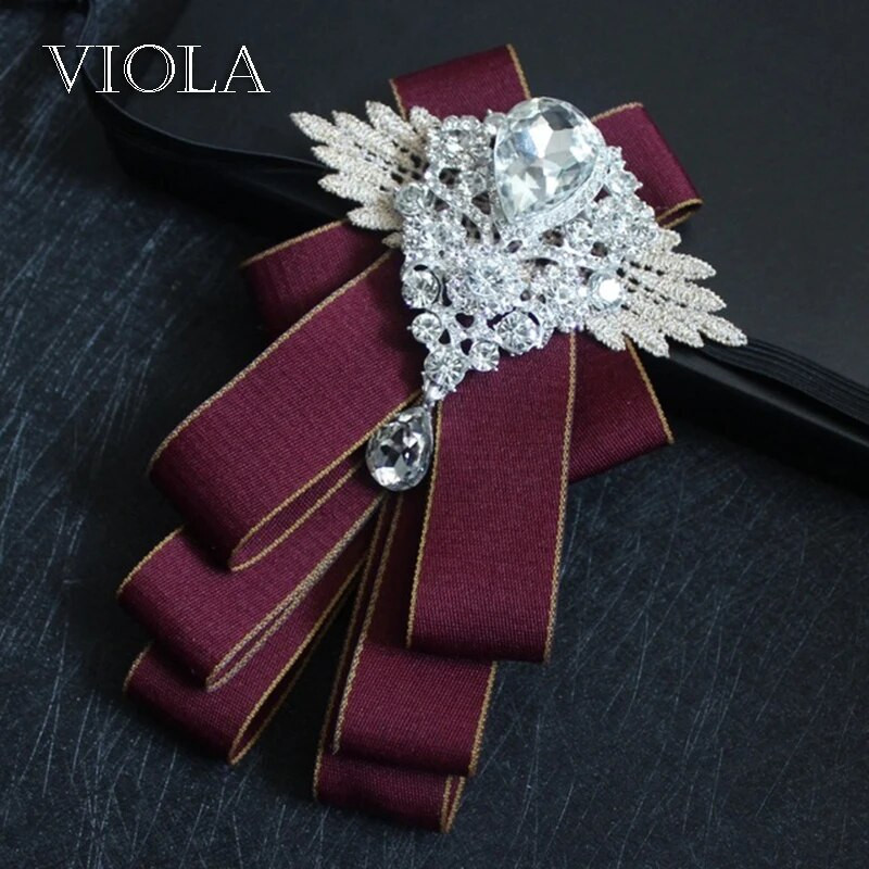 Elegant, superbă, cu panglică cu diamante, papion, costum de nuntă, uniformă, rochie de mire, fluture, accesoriu pentru banchet, cadou, roșu vin, bleumarin, roz