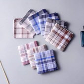 5 vnt Retro Classic vyriškų medvilninių nosinių su juostele Hankies nosinės dovanų rinkinys vestuvių pokyliui