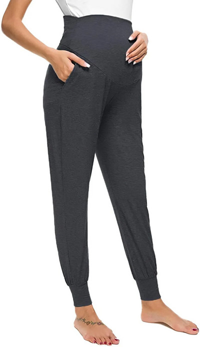 Pantaloni de maternitate Îmbrăcăminte femei gravide Pantaloni casual largi Pantaloni de yoga Jogger Antrenament Pantaloni Harlan Legging de maternitate Îmbrăcăminte sport