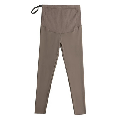 Jambiere pentru burtă pentru femei însărcinate de toamnă și iarnă cu pantaloni groși și calduri din lână empiră Pantaloni întinși de maternitate Legging de yoga