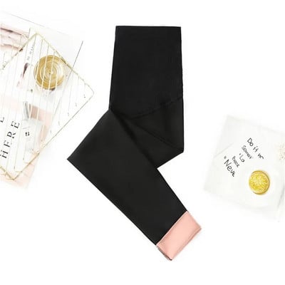 Jesenske i zimske trudničke tajice na trbuščić s debelim toplim flis Empired hlačama Rastegnute trudničke hlače Yoga Leggings