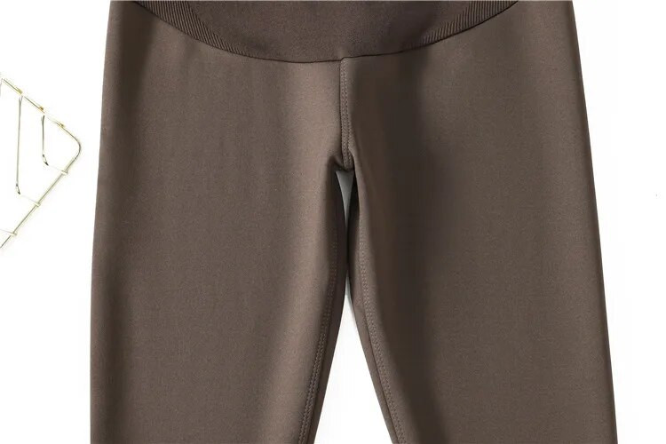 Jesenske i zimske trudničke tajice na trbuščić s debelim toplim flis Empired hlačama Rastegnute trudničke hlače Yoga Leggings