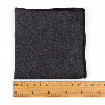 Тъкани дънкови памучни носни кърпи Тъкани бели черни червени сини джобни квадратни мъжки ежедневни квадратни джобове носни кърпи