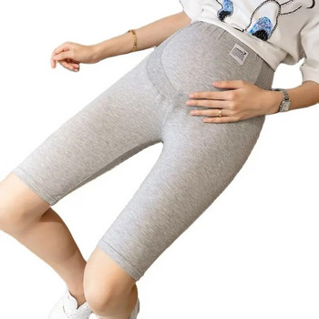 2022 Летни бременни дамски панталони с дължина до коляното Модални клинове за бременни с висока талия Тесни панталони Панталони за бременни с тънки бедра