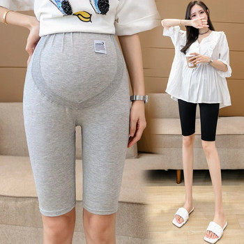 Καλοκαίρι 2022 Παντελόνι για έγκυες γυναίκες μέχρι το γόνατο Ψηλόμεσο Κολάν εγκυμοσύνης Skinny Παντελόνι Slim Hips Παντελόνι εγκυμοσύνης