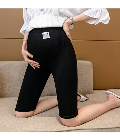 2022 m. vasaros nėščių moterų kelnės iki kelių