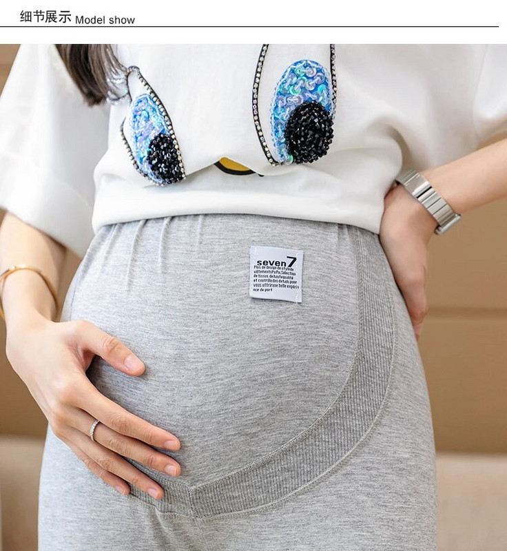 2022 m. vasaros nėščių moterų kelnės iki kelių