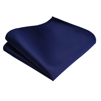 GUSLESON Модни мъжки гладки водоустойчиви червени черни сини копринени носни кърпи с масивни джобове Квадратна носна кърпичка Сватбени кърпи Подарък