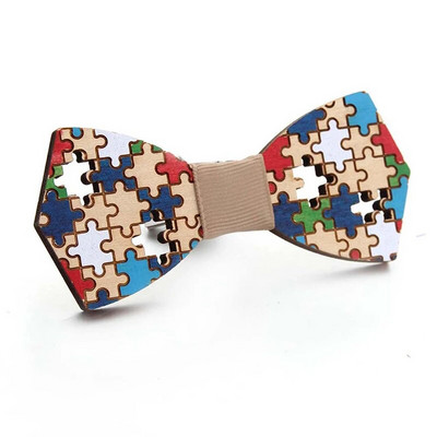 Papion unisex scobit din lemn de modă pentru bărbați, curea reglabilă, cravată retro, cămașă vintage, papion, cravată subțire