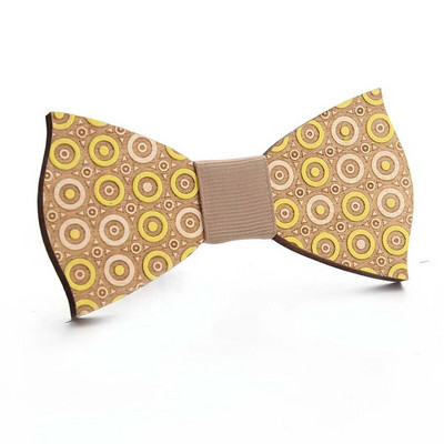 Papion unisex scobit din lemn de modă pentru bărbați, curea reglabilă, cravată retro, cămașă vintage, papion, cravată subțire