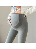 Jambiere la modă pentru femei însărcinate, primăvară și toamnă, pantaloni abdominali cu talie înaltă, reglabili, subțiri, cafea neagră