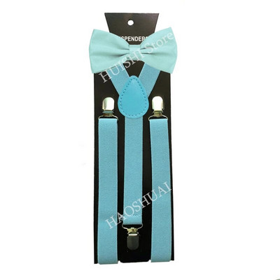 HUISHI Bretele pentru bărbați Set papion Blugi Poliester 43 Bretele pline colorate Y-back Papion reglabil pentru bărbați Bretele pentru bărbați