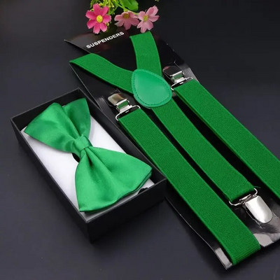 Bretele pentru bărbați Set papion Bretele Papioni Y-back Suspensie elastică cu clipsă ajustabilă Curele pentru bărbați Curele pentru bărbați