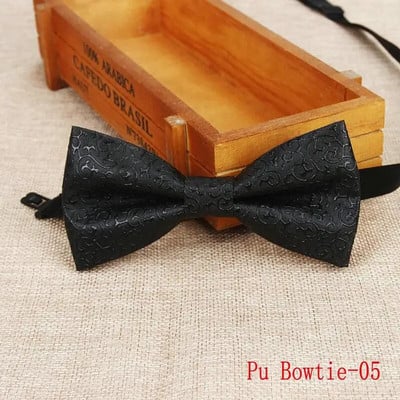 Nauja aukštos kokybės klasikinė PU rašto odinė peteliškė Butterfly Party Peteliškė Vyrui Geometrinė auksinė sidabrinė juoda vintažinis peteliškė