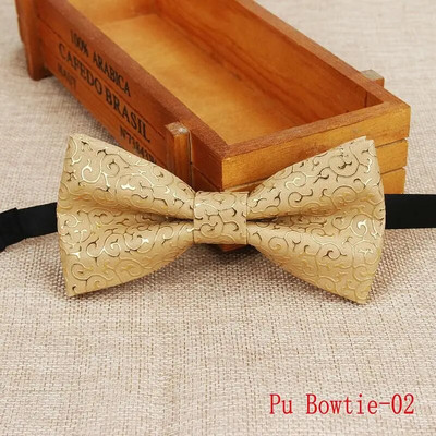 Nauja aukštos kokybės klasikinė PU rašto odinė peteliškė Butterfly Party Peteliškė Vyrui Geometrinė auksinė sidabrinė juoda vintažinis peteliškė