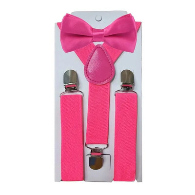 Peteliškės vaikiškų kelnių peteliškės komplektas, atitinkantis smokingo kostiumą berniukui mergaitei, reguliuojamas Y formos nugaros petnešomis, reguliuojamas peteliškės vestuvėms