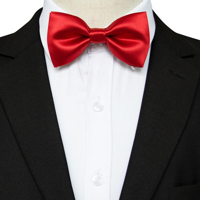 JEMYGINS Papion pentru bărbați pentru copii, culoare uni, de înaltă calitate, nod fluture, roșu, negru, papion pentru petrecere de nuntă, cadouri de afaceri, cravate