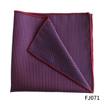 Dot Ανδρική Τσέπη Τετράγωνο Ζακάρ Υφαντό Σχέδιο Μόδα Κόκκινο Μαύρο Χρώμα Υψηλής Ποιότητας Μαντήλι Ανδρικό Γυναικείο Νυφικό Δώρο