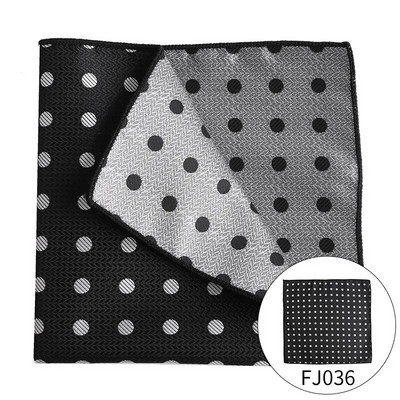 Dot Bărbați Buzunar Patrat Jacquard Tesut Design Moda Roșu Negru Culoare Batistă de înaltă calitate Bărbați Femei Rochie de mireasă Costum Cadou