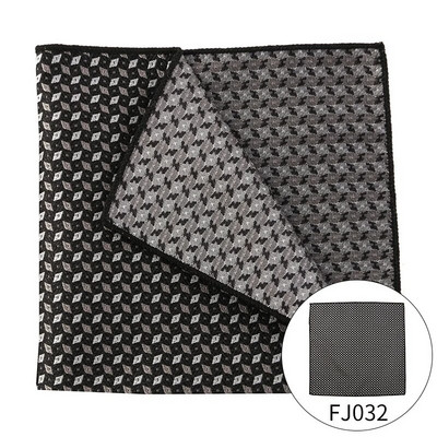 Dot Bărbați Buzunar Patrat Jacquard Tesut Design Moda Roșu Negru Culoare Batistă de înaltă calitate Bărbați Femei Rochie de mireasă Costum Cadou